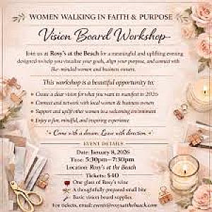 WOMEN WALKING IN FAITH & PURPOSE @ Rosy's at the Beach