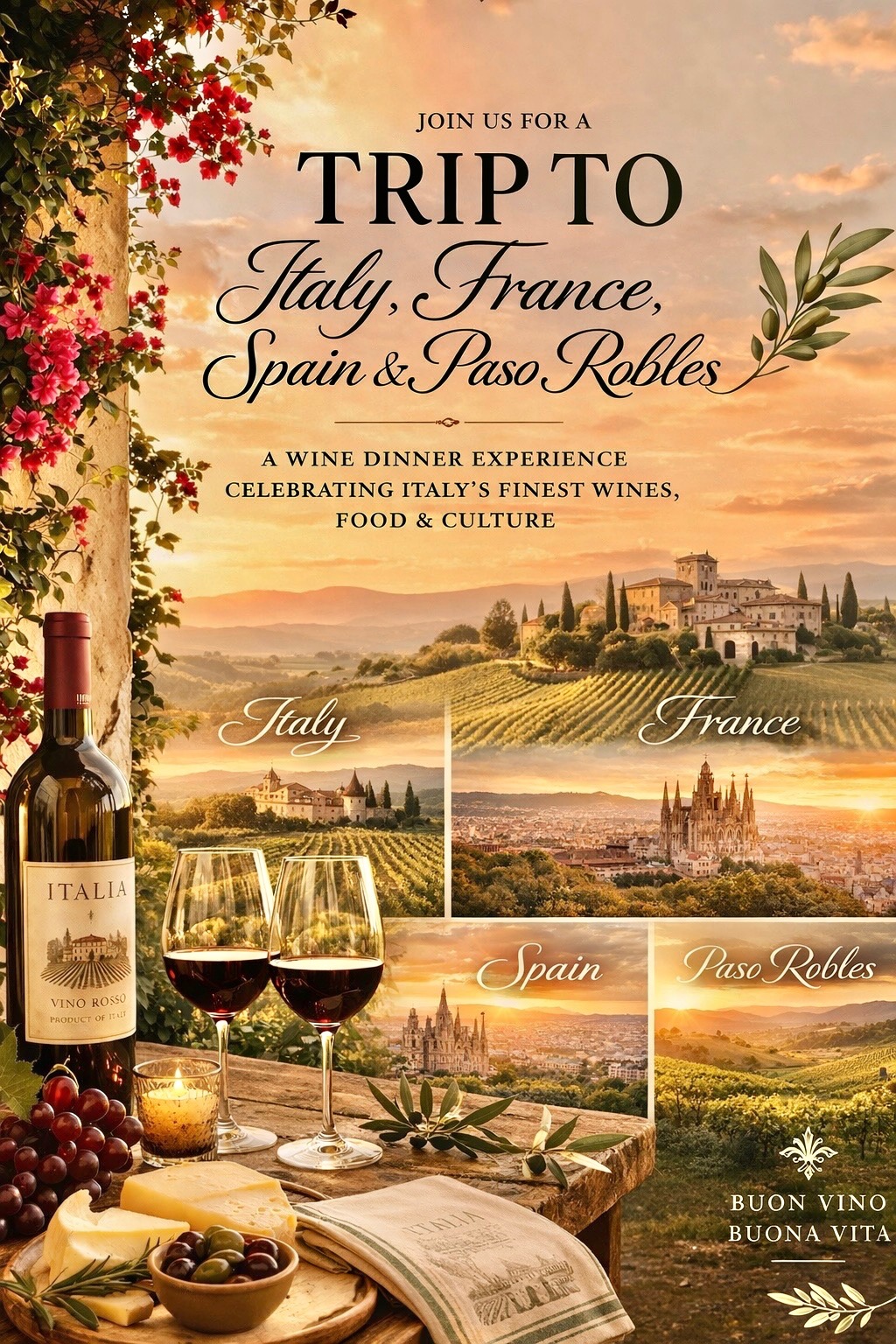 Winemaker Dinner @ Rosy's at the Beach - "A Trip to Italy"