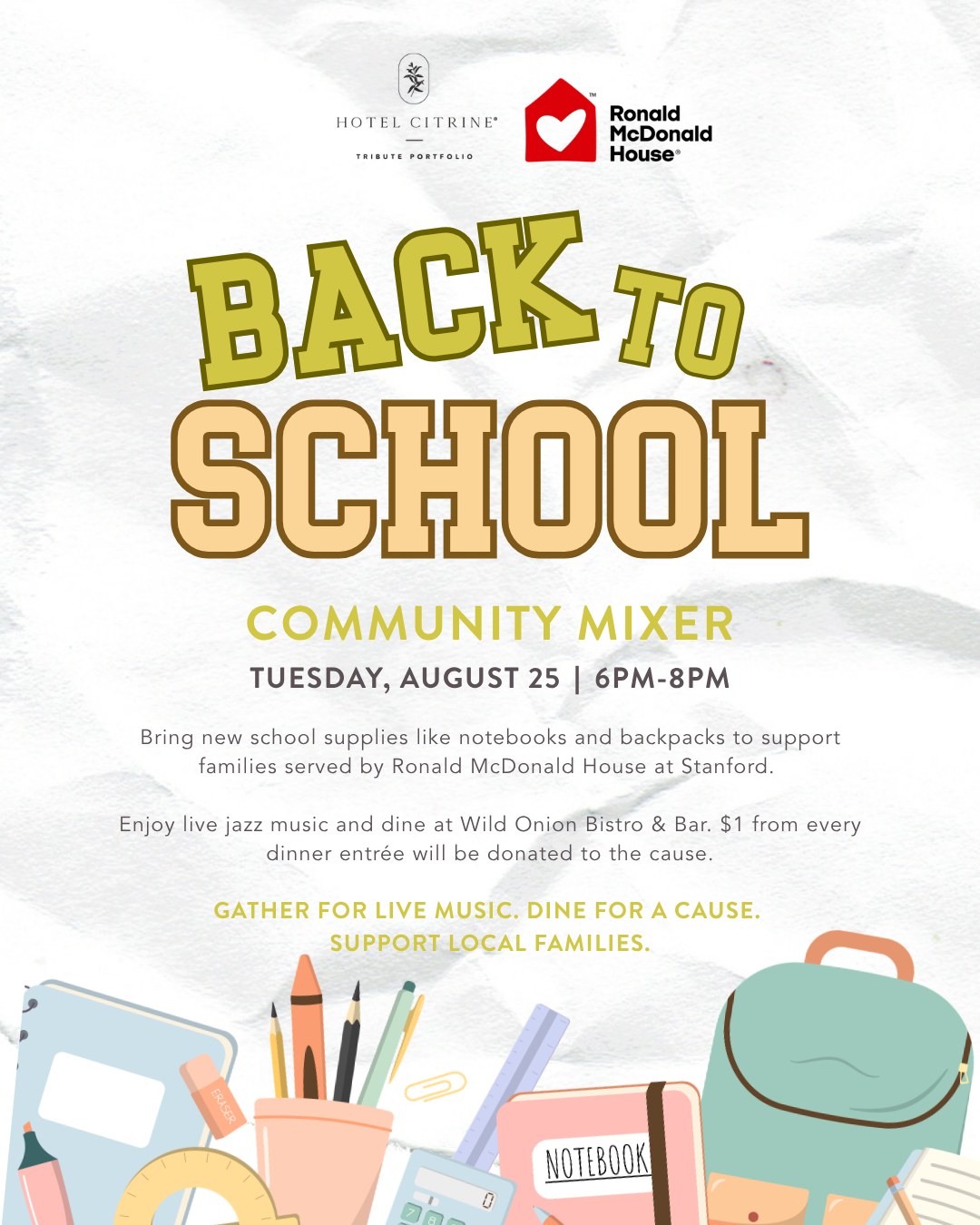Back-to-School Community Mixer at Hotel Citrine