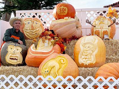 Farmer Mike Pumpkin Carving @ Santana Row