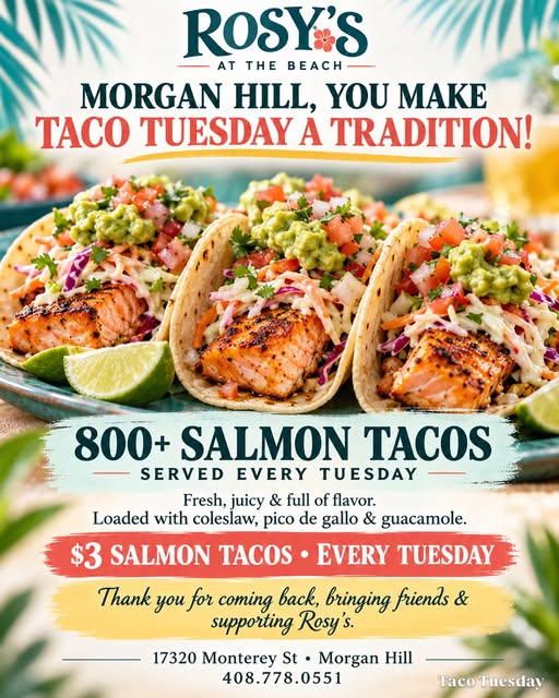 Taco Tuesday @ Rosy's at the Beach