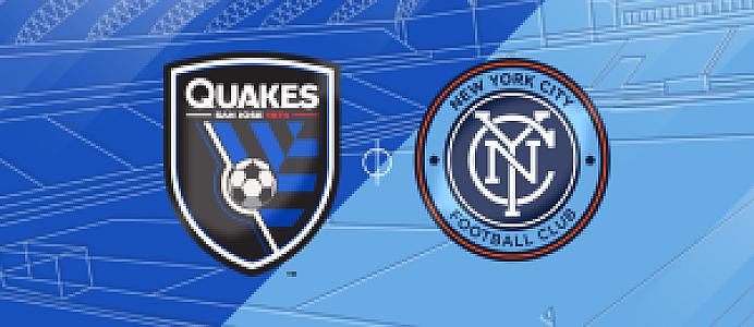 Major League Soccer (MLS) San Jose Earthquakes vs. New York City Football Club