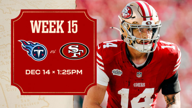 Tennessee Titans vs. San Francisco 49ers