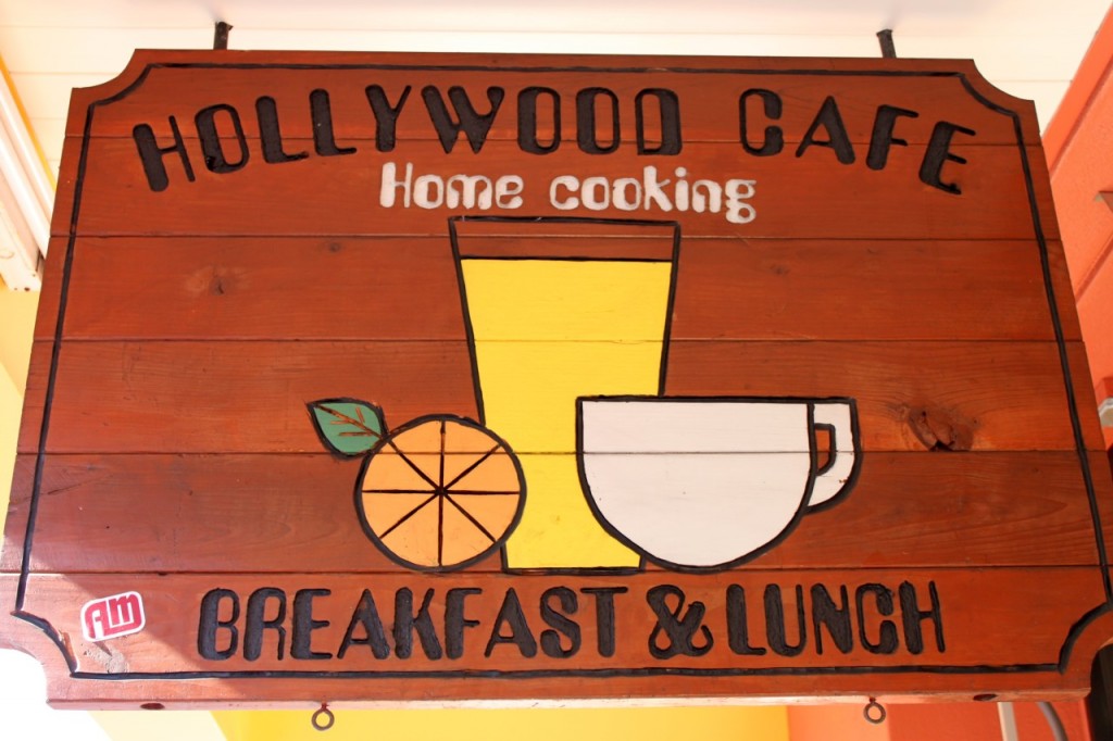 Hollywood Cafe sign